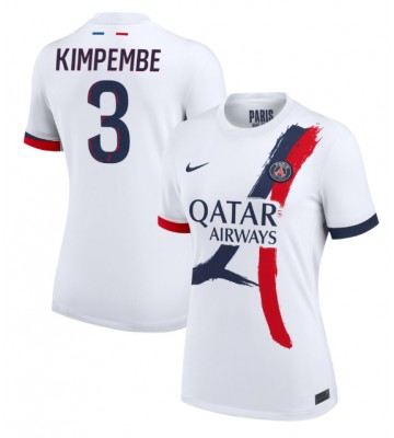 Paris Saint-Germain Presnel Kimpembe #3 Segunda Equipación Mujer 2024-25 Manga Corta